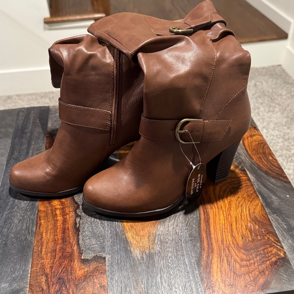 🍒Style & Co. Rich Brown Heeled Boots